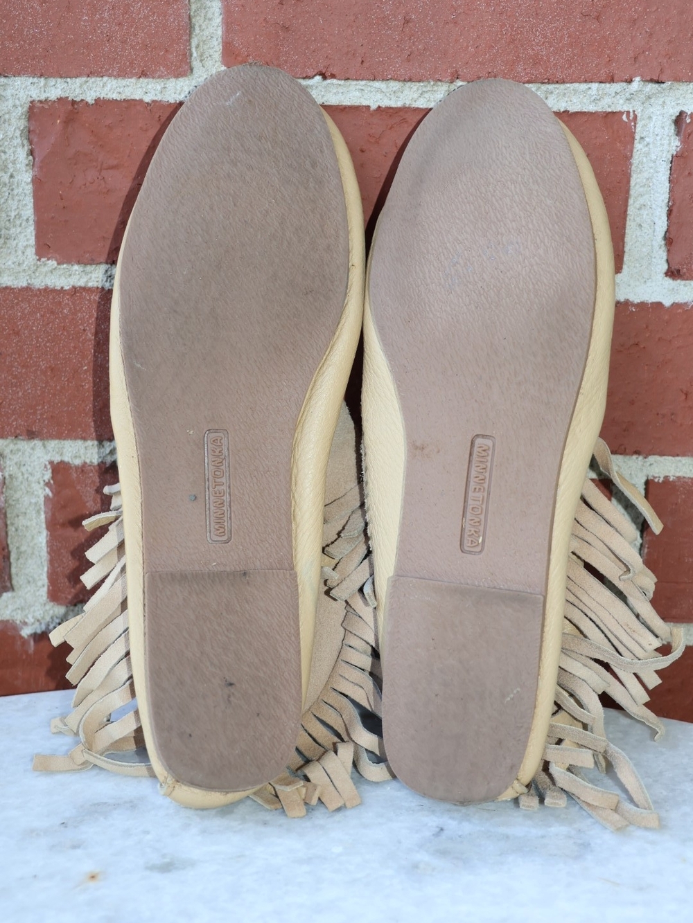 Minnetonka Frisco Stripe Moccasins - Picture 2 of 4